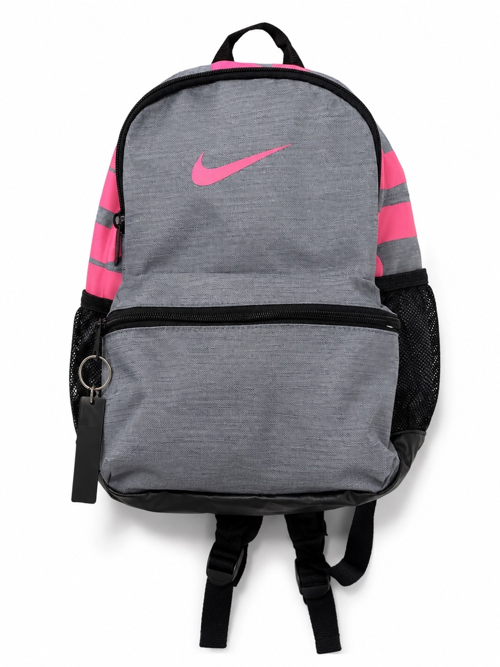 Nike Gray Backpack with Pink Accents